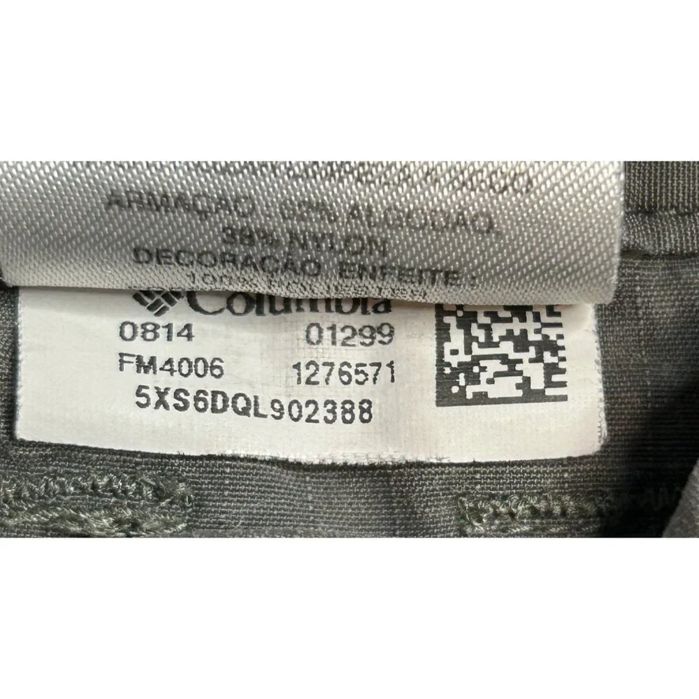 Columbia PFG Mens Size 30 Gray Ripstop‎ Flat Front Hiking Shorts Omni Shade